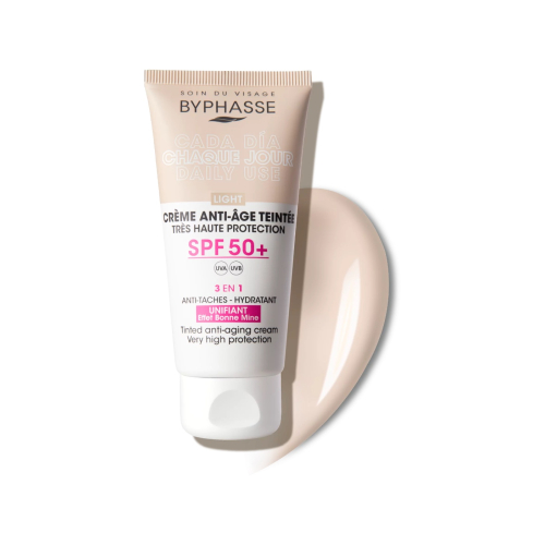 Byphasse - Crema viso colorata antietà SPF 50+ - Light