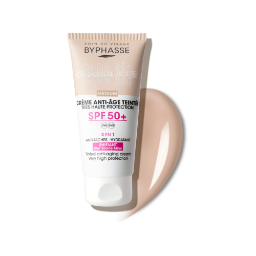Byphasse - Crema viso colorata antietà SPF 50+ - Medium