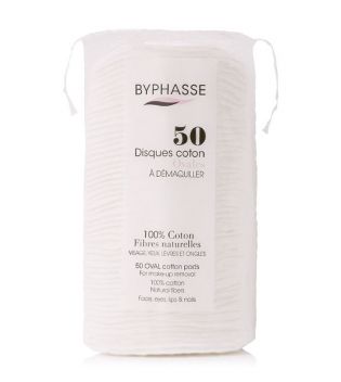 Byphasse - Dischetti di cotone ovali - 50 units