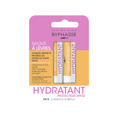 Byphasse - Duo di balsami labbra idratanti con SPF30