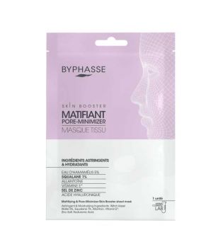 Byphasse - Maschera viso Skin Booster - Opacizzante e minimizza i pori