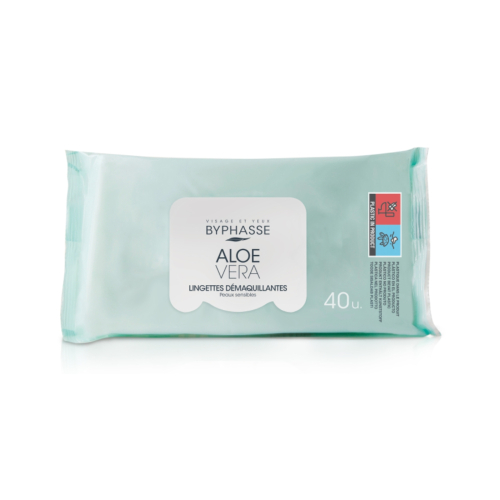Byphasse - Salviettine struccanti da 40 unità - Aloe Vera