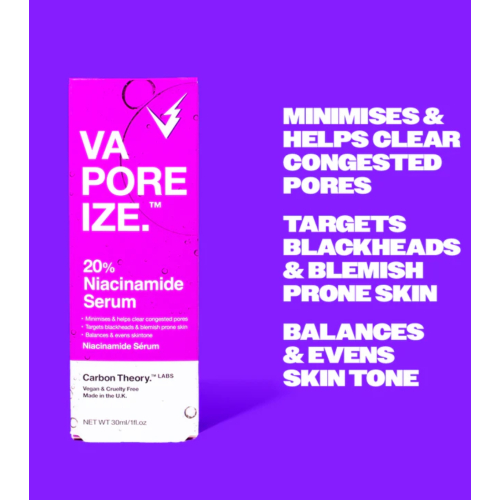 Carbon Theory - *VaPOREize* - Siero viso con Niacinamide 20%