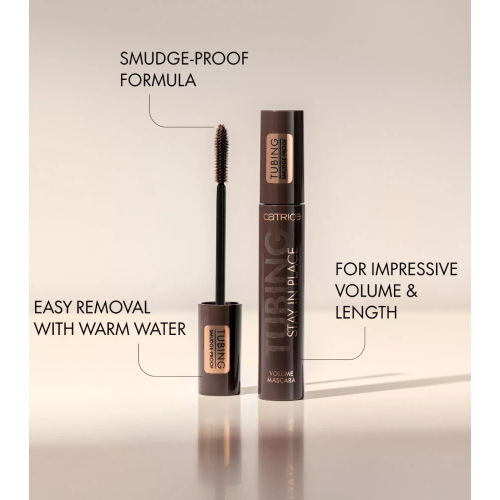 Catrice - Mascara volumizzante Tubing Stay In Place - 020: Panda-Proof Brown