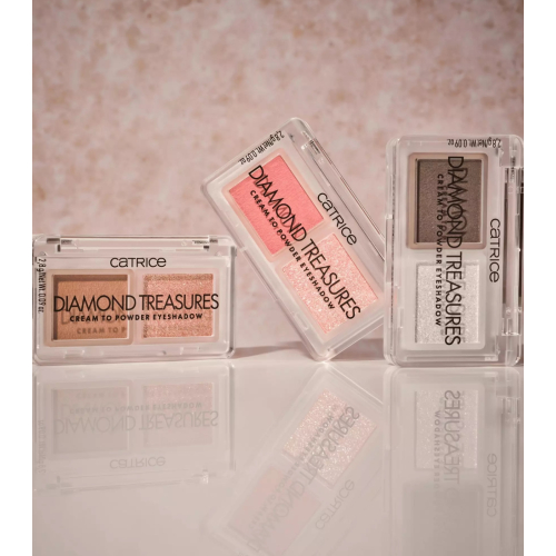 Catrice - Palette di ombretti in crema e polvere Diamond Treasures - 030: Smokey Diamond