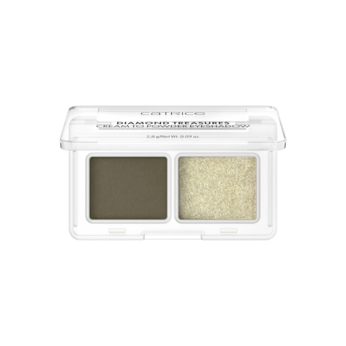 Catrice - Palette di ombre crema in polvere Diamond Treasures - 040: Olive Twinkle