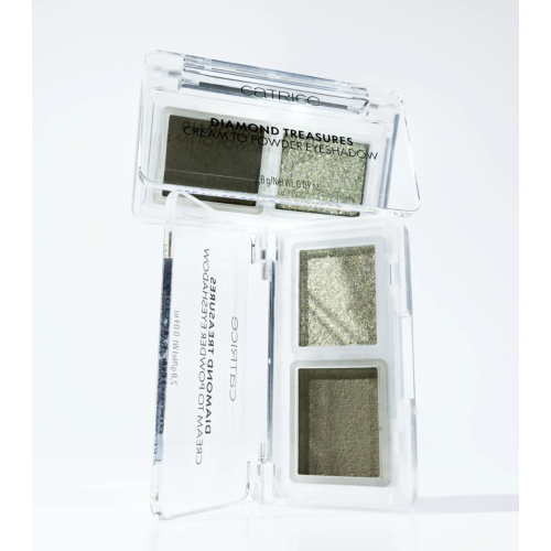 Catrice - Palette di ombre crema in polvere Diamond Treasures - 040: Olive Twinkle