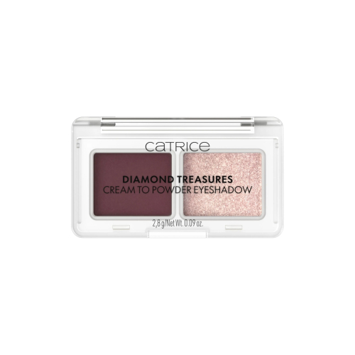 Catrice - Palette di ombre crema in polvere Diamond Treasures - 060: Burgundy Glitz