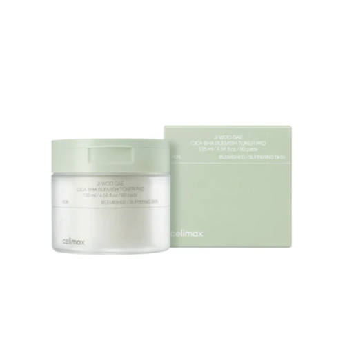 Celimax - *Ji Woo Gae* - Dischetti esfolianti CICA BHA Blemish Toner Pad - 60 pads
