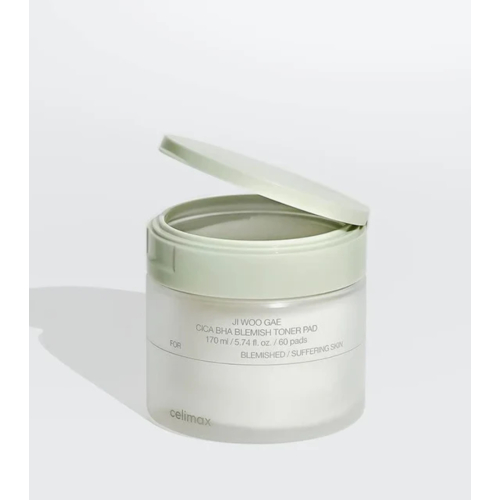 Celimax - *Ji Woo Gae* - Dischetti esfolianti CICA BHA Blemish Toner Pad - 60 pads