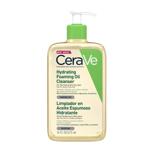 Cerave - Olio detergente schiumogeno idratante per pelli da normali a molto secche - 473 ml