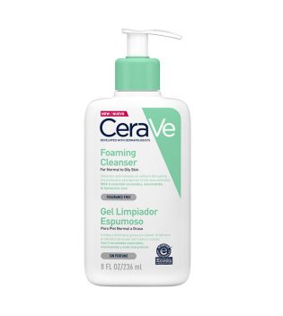 Cerave - Gel detergente schiumogeno per pelli da normali a grasse - 236ml