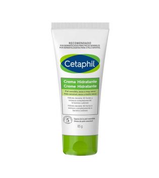 Cetaphil - Crema idratante per pelli sensibili e secche di viso e corpo - 85g