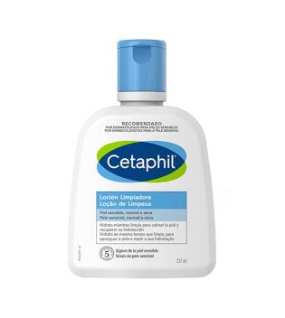 Cetaphil - Lozione detergente per pelli sensibili e secche di viso e corpo - 237ml