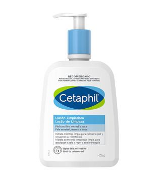 Cetaphil - Lozione detergente per pelli sensibili e secche di viso e corpo - 473ml