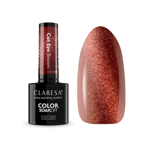 Claresa - *Cat Eye* - Smalto semipermanente Soak off - Brown
