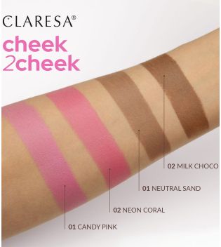 Claresa - Stick per contorni Cheek 2Cheek - 01: Neutral Sand
