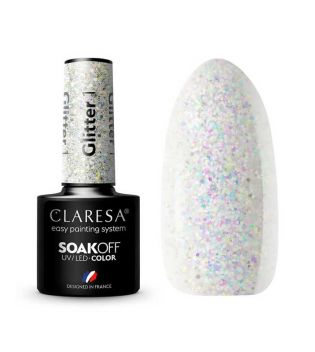Claresa - Smalto semipermanente Soak off - 01: Glitter