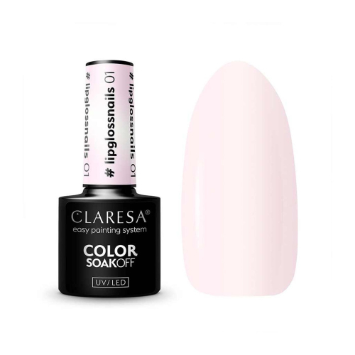 Claresa - Smalto semipermanente Soak off - 01: Lip Gloss Nail