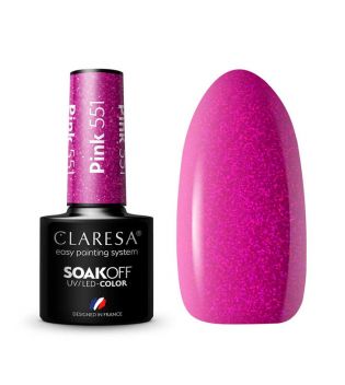 Claresa - Smalto semipermanente Soak off - 551: Pink