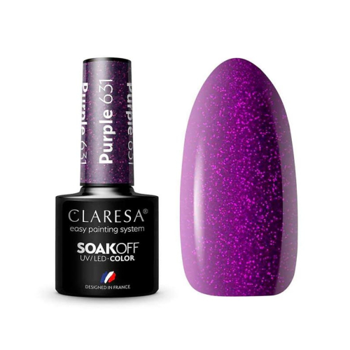 Claresa - Smalto semipermanente Soak off - 631: Purple