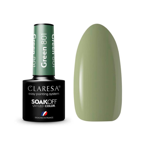 Claresa - Smalto semipermanente Soak off - 801: Green