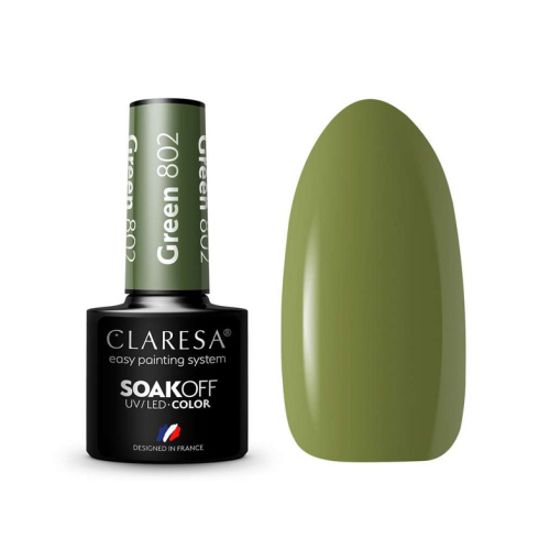 Claresa - Smalto semipermanente Soak off - 802: Green