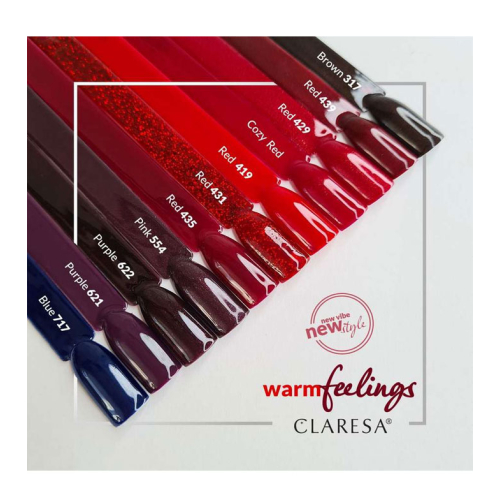 Claresa - Smalto semipermanente Soak off - Cozy Red