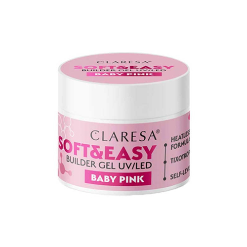 Claresa - Gel costruttore Soft & Easy - Baby pink - 45 g