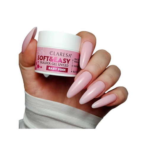 Claresa - Gel costruttore Soft & Easy - Baby pink - 45 g