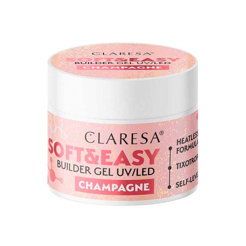 Claresa - Gel Costruttore Soft & Easy - Champagne - 45 g