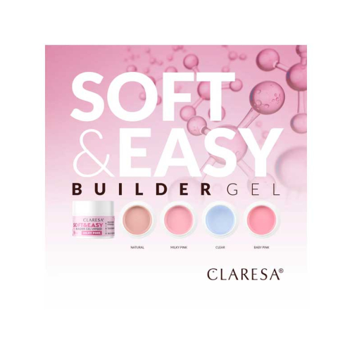 Claresa - Gel costruttore Soft & Easy - Clear - 45 g