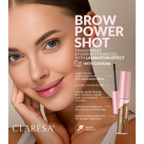Claresa - Gel per sopracciglia Brow Powder Shot