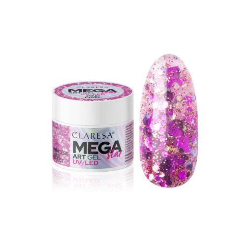 Claresa - Gel per decorazione unghie Megastar - Pink Pixel