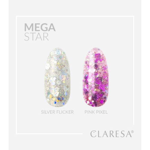 Claresa - Gel per decorazione unghie Megastar - Pink Pixel