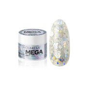 Claresa - Gel per decorazione unghie Megastar - Silver Flicker