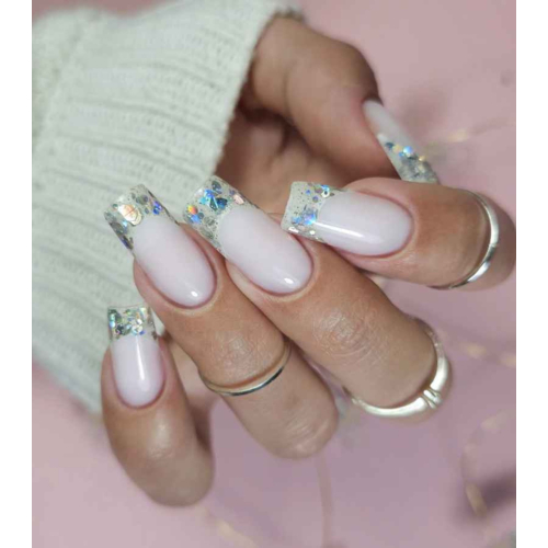 Claresa - Gel per decorazione unghie Megastar - Silver Flicker