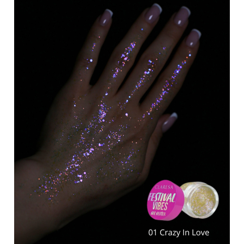 Claresa - Gel glitter Festival Vibes - 01: Crazy in Love