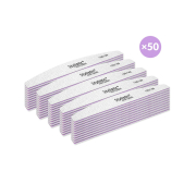 Claresa - Confezione da 50 lime per unghie a mezzaluna 100/180