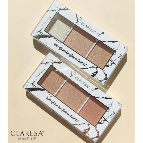 Claresa - Palette di evidenziatori Too glam to give a damn! - 12: Golden Glow