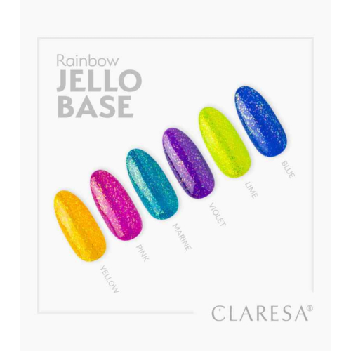 Claresa - *Rainbow Jello Base* - Smalto semipermanente - Blu