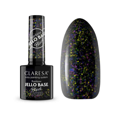 Claresa - *Rainbow Jello Base* - Smalto semipermanente - Black