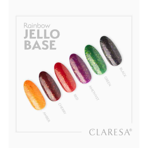 Claresa - *Rainbow Jello Base* - Smalto semipermanente - Black