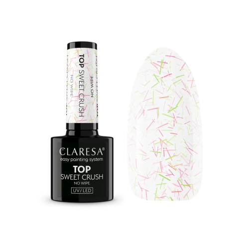 Claresa - Top Coat semipermanente No Wipe - Sweet Crush
