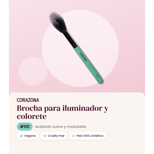 CORAZONA - Pennello illuminante e blush - 101