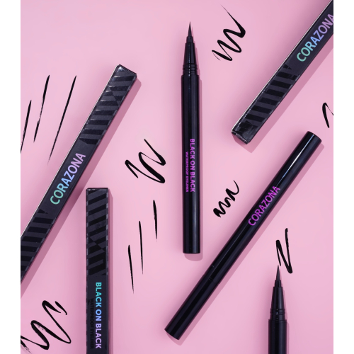 CORAZONA - Eyeliner waterproof Black on Black