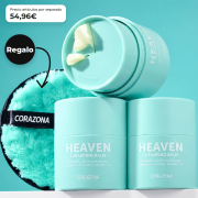 CORAZONA - Confezione da 3 Balsami Struccanti Heaven con Disco Regalo Riutilizzabile per Pulizia Facciale Vegano e Cruelty Free