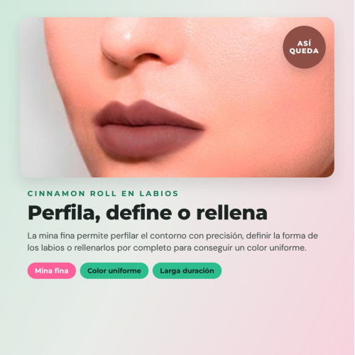 CORAZONA Pack 3 perfilatori Cinnamon Roll The Limit Lip Liner texture cremosa alta pigmentazione finitura opaca formato automatico vegan cruelty free