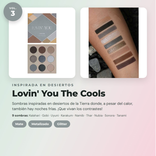 CORAZONA Pack di Palette di Ombre Total Lovin' You 4 Palette Vegane e Cruelty Free con 9 Ombre Ognuna in Toni Matte Metalizzati e Glitter