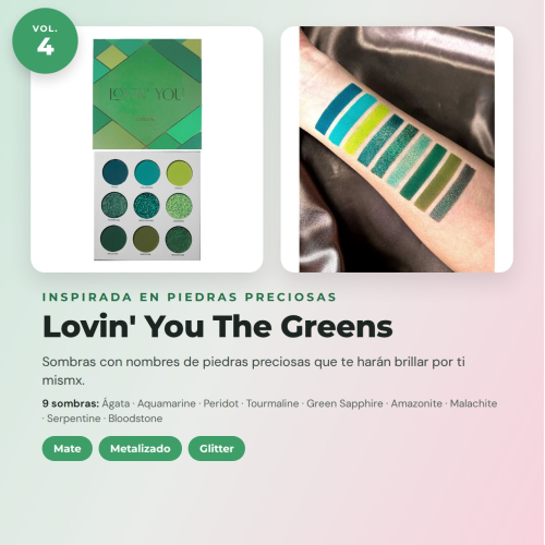 CORAZONA Pack di Palette di Ombre Total Lovin' You 4 Palette Vegane e Cruelty Free con 9 Ombre Ognuna in Toni Matte Metalizzati e Glitter